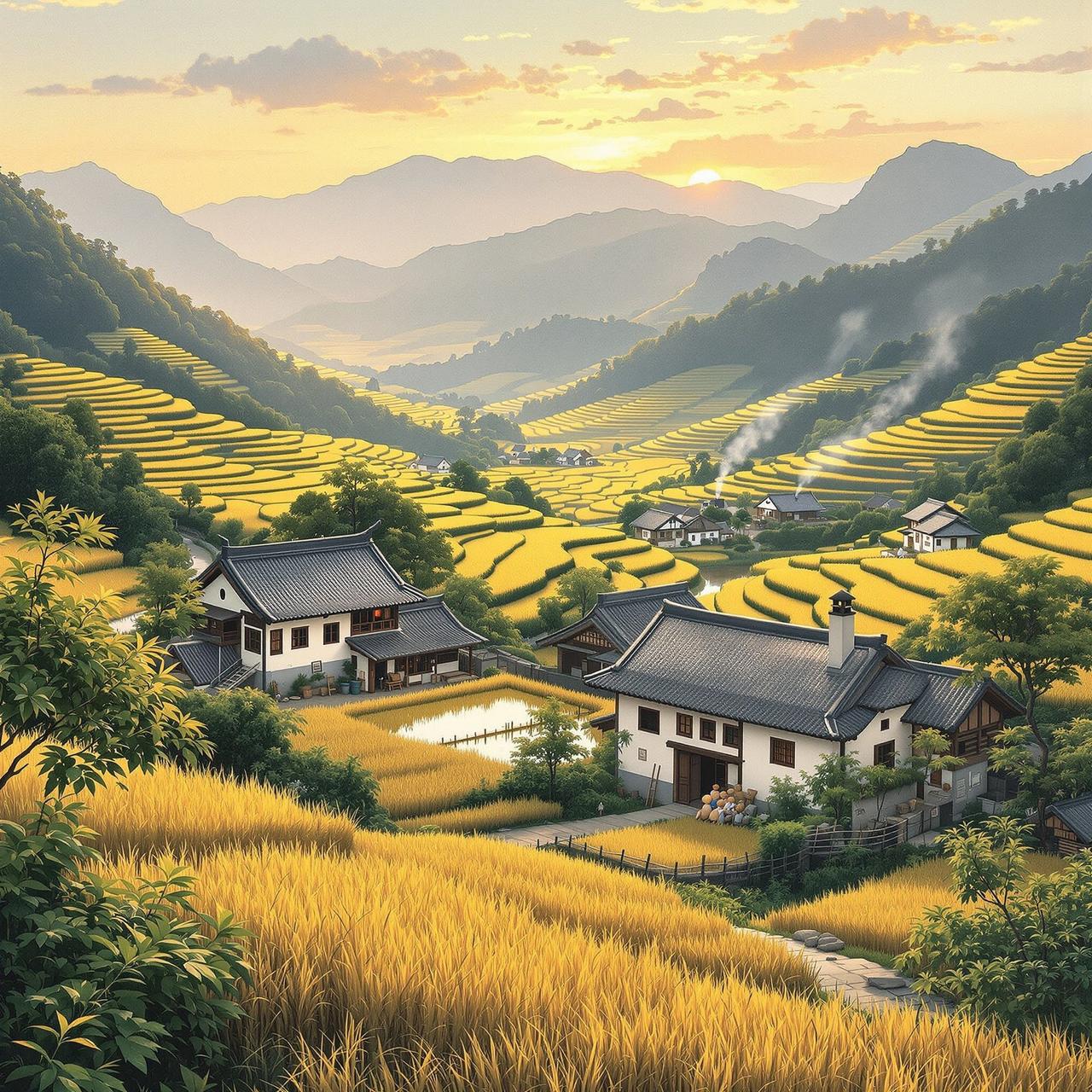 韩国短剧网剧乡村剧 - 质朴动人的乡土情怀，描绘辽阔田野间的温暖人情与真挚生活